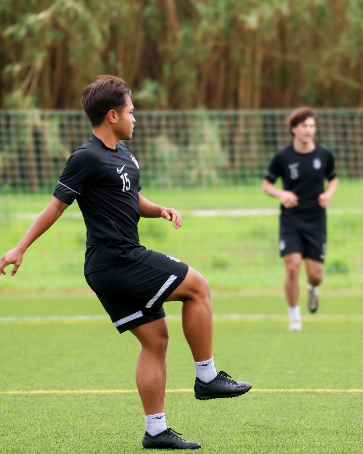 A player training in Portugal